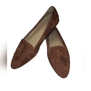 Talbots Brown Suede Driving Shoes 9M